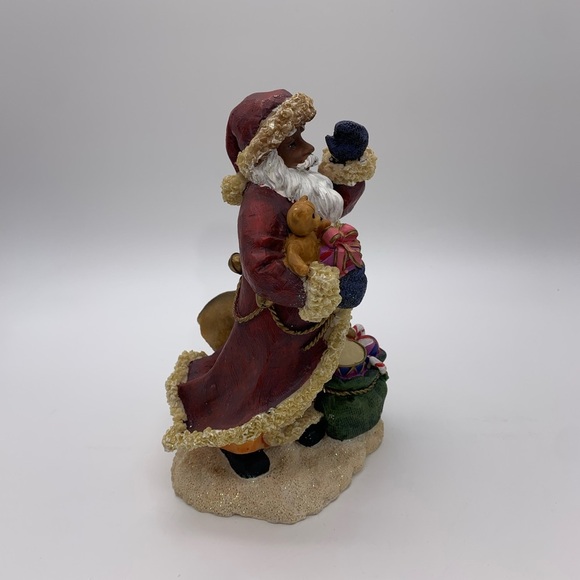 YOUNGS INCORPORATED Christmas Santa With Reindeer & Toys Statue Figurine 8.5” - Picture 3 of 12